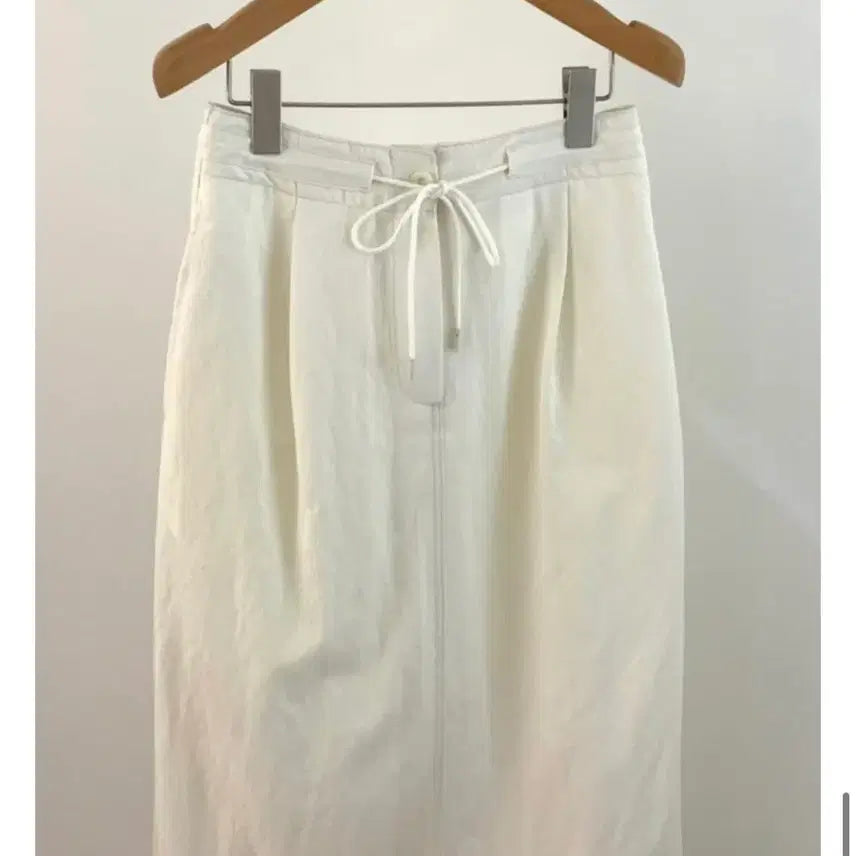 [BUNJANG] The Brunch Becky String H-Line Long Skirt Cream (M) / 더 브런치 BR베키 스커트 스트링 H라인 롱치마 크림m