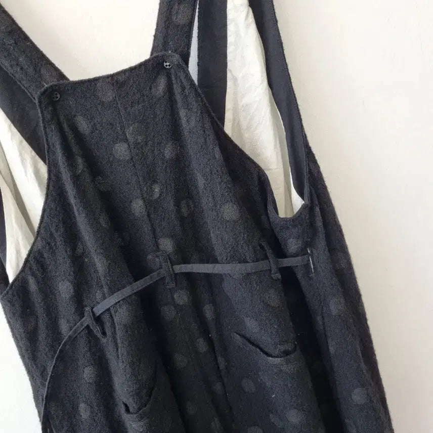 [BUNJANG] Garment Reproduction of Workers Black Dot Jumpsuit / 가먼트리프로덕션오브워커스 블랙 도트 점프슈트