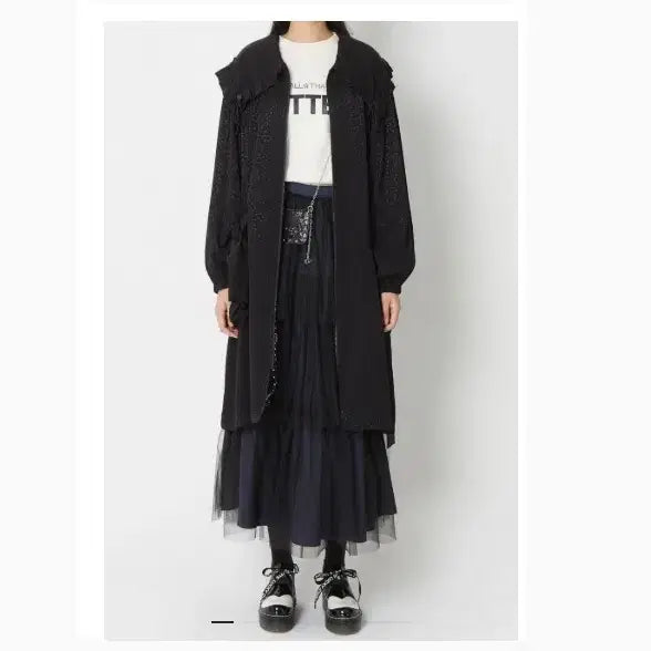 [BUNJANG] Lucky Chouette Oversized Star Jacquard Sailor Collar Jumper / 럭키슈에뜨 오버핏 스타 자캬드 세일러 카라 점퍼 프리 사이즈 정품