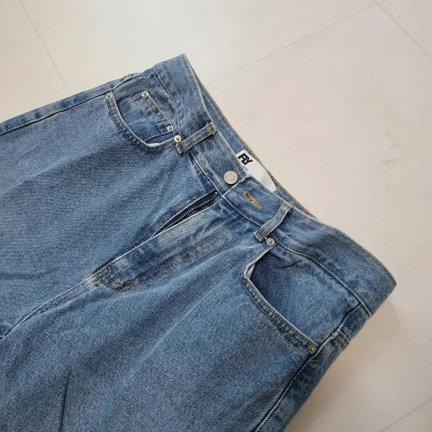 [BUNJANG] Denim Wide Jeans / 데님 와이드 청바지