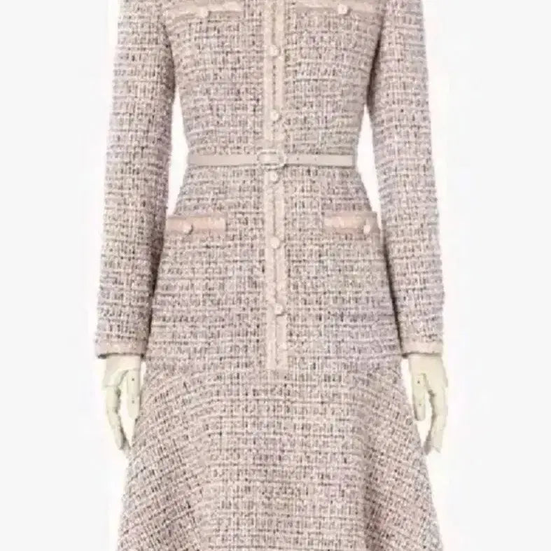 [BUNJANG] Renny Ron Tweed Dress / 레니본 트위드 원피스 55싸이즈 (새제품)