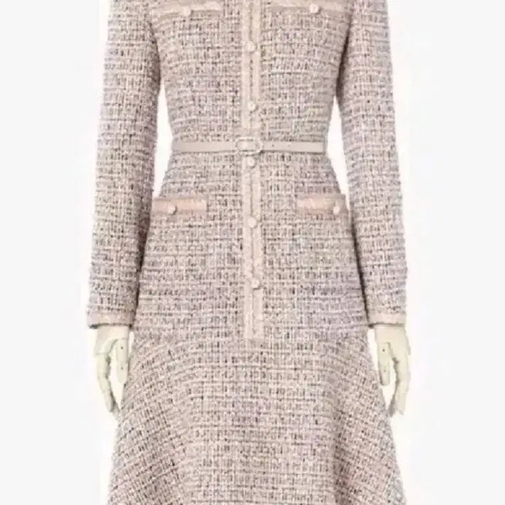 [BUNJANG] Renny Ron Tweed Dress / 레니본 트위드 원피스 55싸이즈 (새제품)