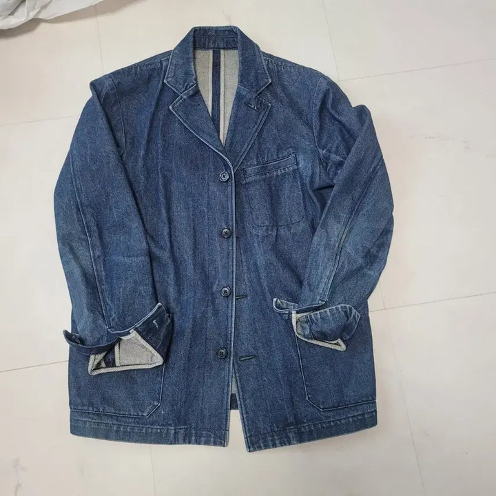 [BUNJANG] Denim Blouson Jacket Size M / 데님 블루종 자켓 m사이즈
