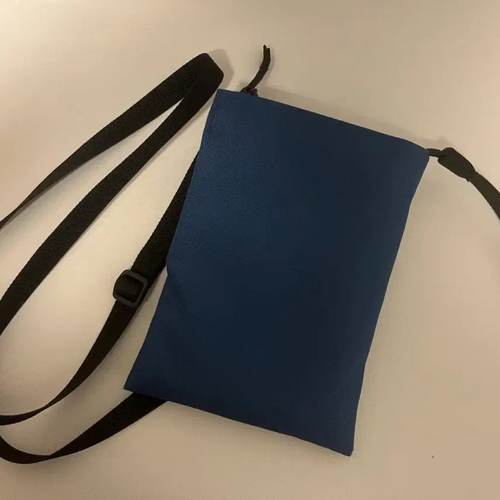 [BUNJANG] Muji 2-Way Water-Repellent Mini Sacoche Bag Navy / 무인양품 2WAY 발수 미니 사코슈백 네이비