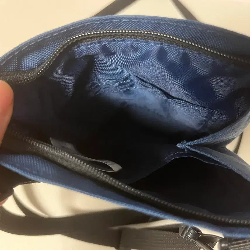 [BUNJANG] Muji 2-Way Water-Repellent Mini Sacoche Bag Navy / 무인양품 2WAY 발수 미니 사코슈백 네이비