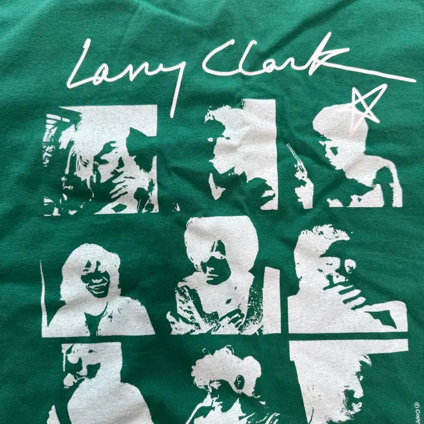 [BUNJANG] Larry Clark Green Short Sleeve T-shirt (M) / 래리 클락 그린 반팔 티셔츠 M사이즈