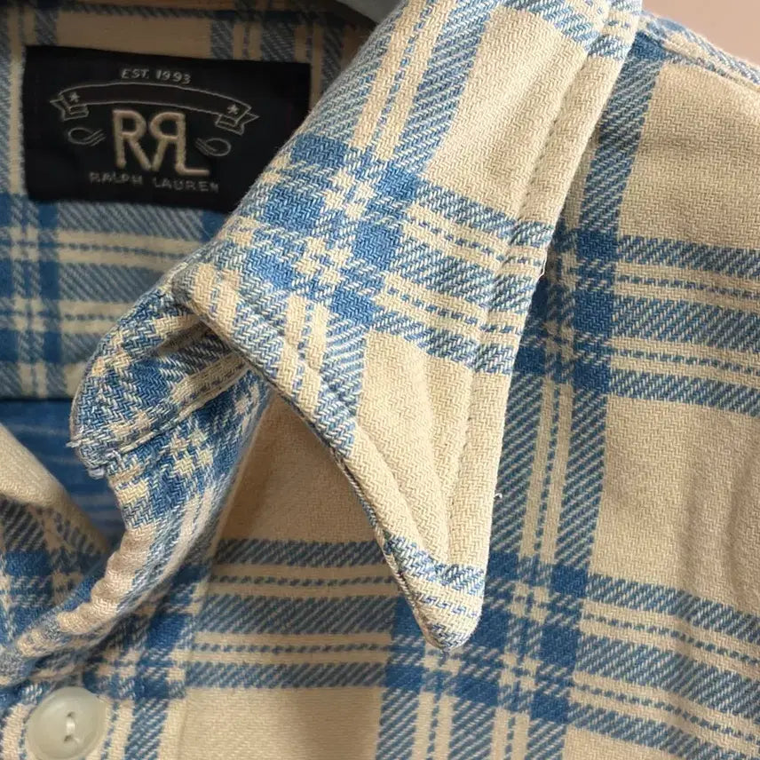 [BUNJANG] RRL Double Face Plaid Work Shirt / (M) RRL 더블페이스 플레이드 워크 셔츠