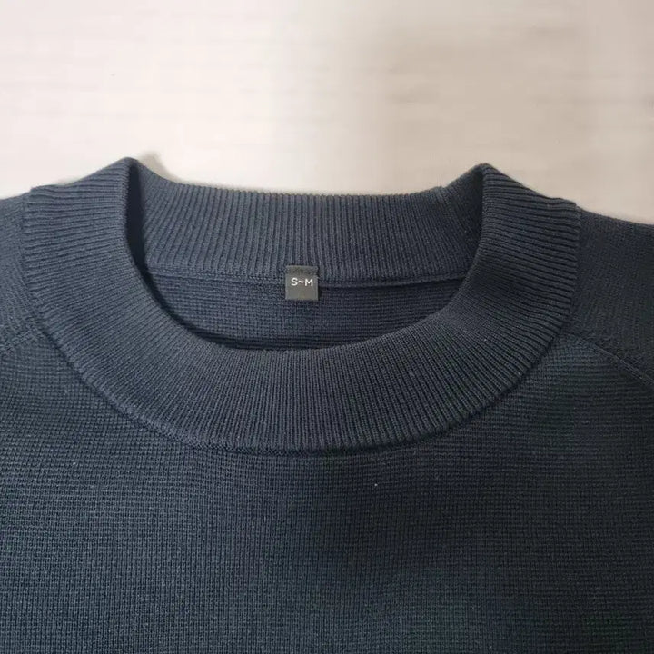 [SOLD OUT] [새상품] 무인양품 무지 래글런 니트 네이비 M