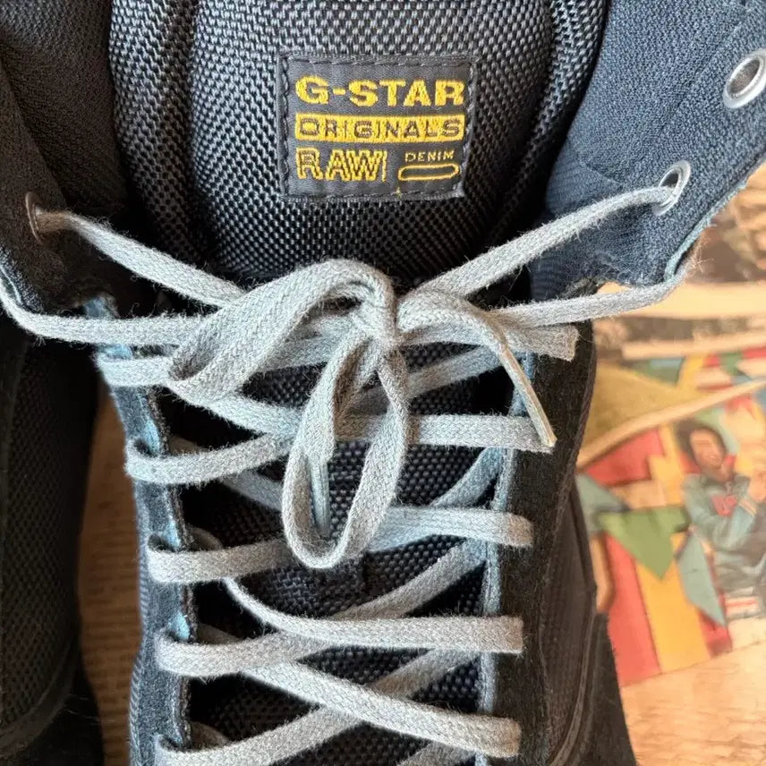 [SOLD OUT] (가격인하) 지스타로우(G-Star RAW) 야드 파이로 하이탑 블랙