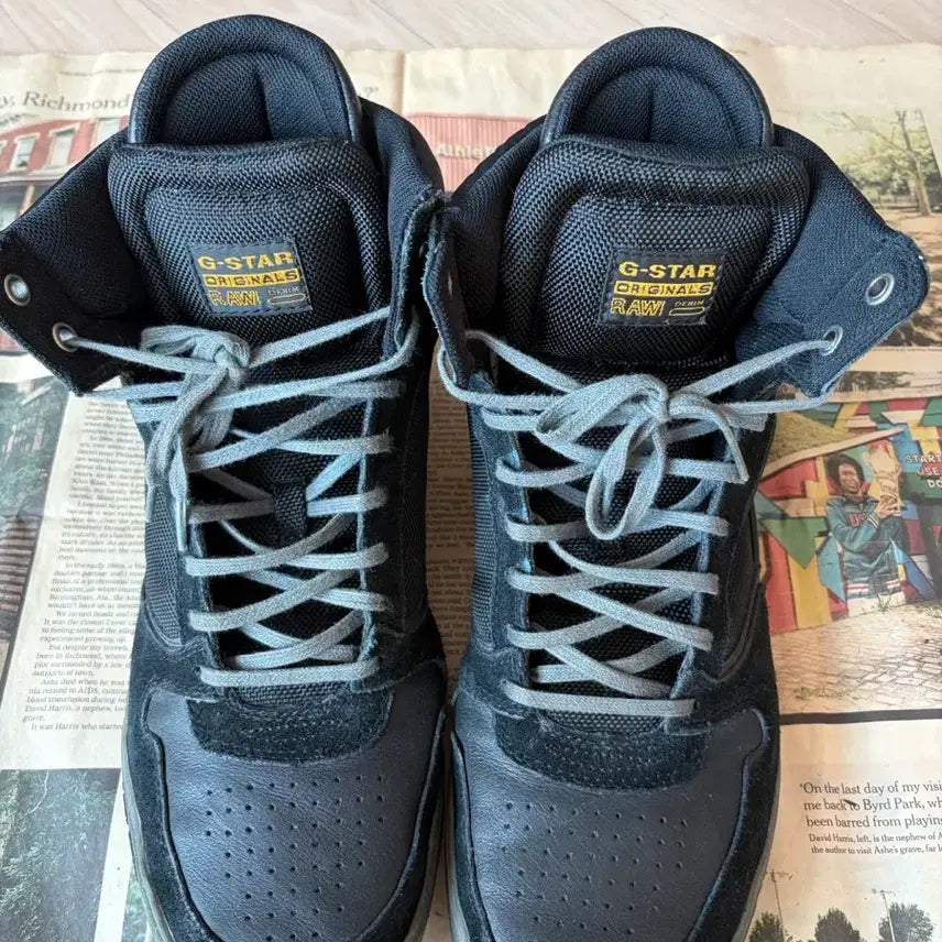 [SOLD OUT] (가격인하) 지스타로우(G-Star RAW) 야드 파이로 하이탑 블랙