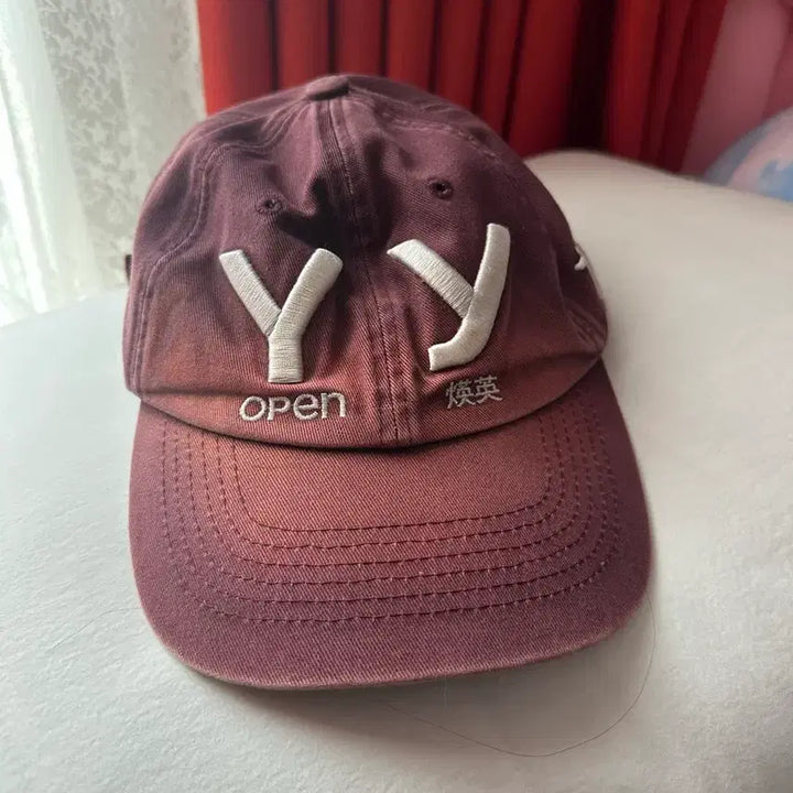 [BUNJANG] Open Y Burgundy Ball Cap / 오픈와이와이 볼캡 버건디 새상품