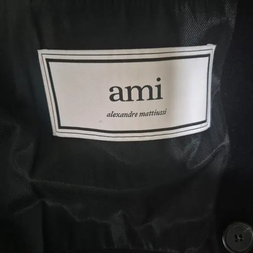[BUNJANG] AMI Oversized Wool Coat - Black / 아미 오버사이즈 울 코트 블랙 팝니다