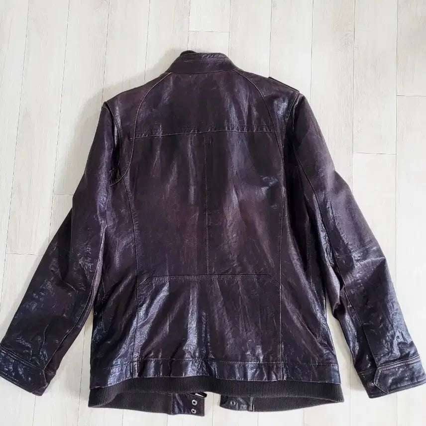 [BUNJANG] ZIOZIA Brown Leather Jacket / ZIOZIA 갈색 가죽 자켓100~105