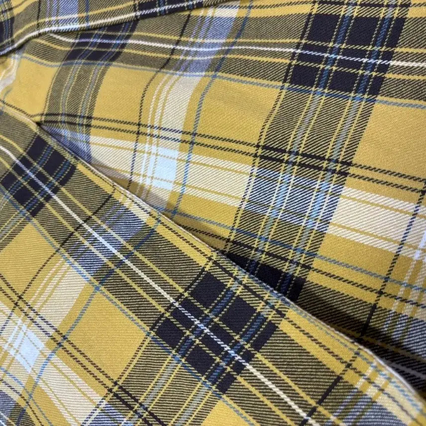 [BUNJANG] Lugnoncure Yellow Check Long Skirt / 옐로우 체크 롱 스커트