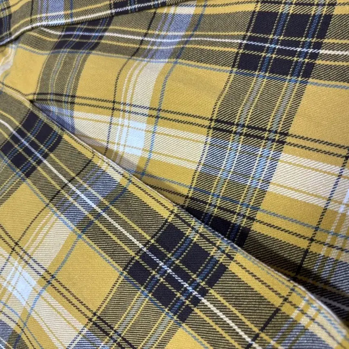 [BUNJANG] Lugnoncure Yellow Check Long Skirt / 옐로우 체크 롱 스커트