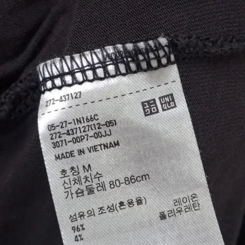 [BUNJANG] Uniqlo Sleeveless Charcoal Pocket Long Dress / 유니클로 민소매 차콜 포켓  롱 원피스