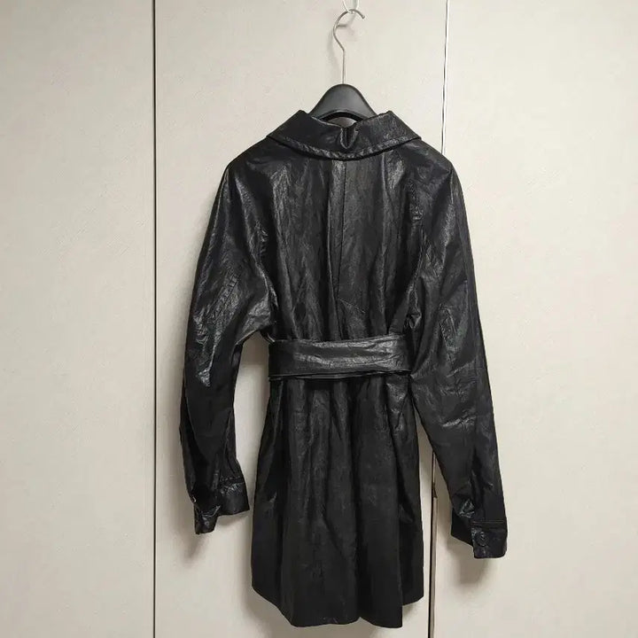 [BUNJANG] Time Faux Leather Jacket / 한섬 타임 페이크 레더 쟈켓