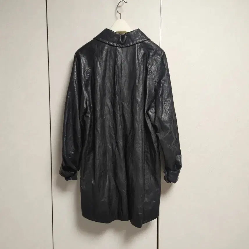 [BUNJANG] Time Faux Leather Jacket / 한섬 타임 페이크 레더 쟈켓