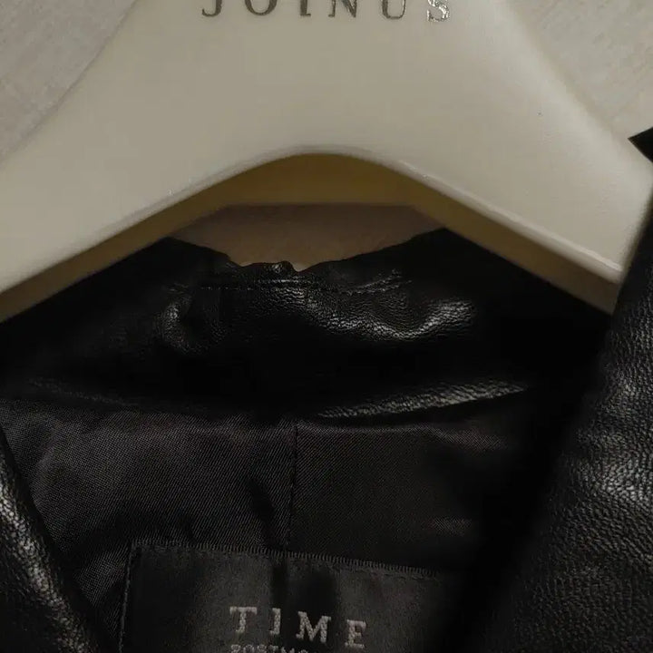 [BUNJANG] Time Faux Leather Jacket / 한섬 타임 페이크 레더 쟈켓
