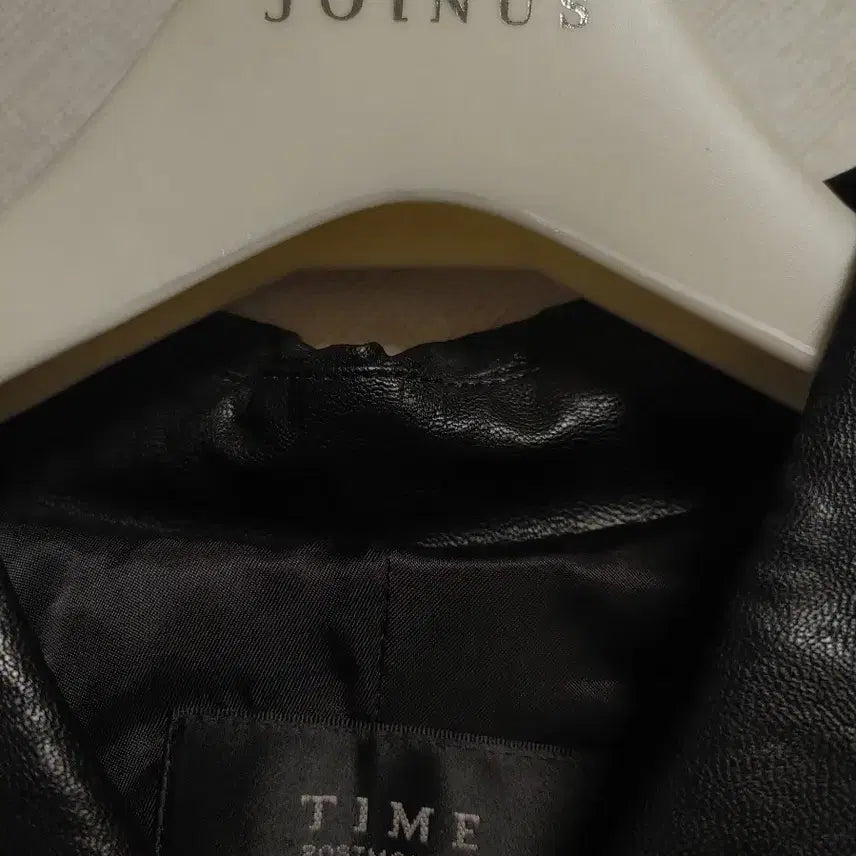 [BUNJANG] Time Faux Leather Jacket / 한섬 타임 페이크 레더 쟈켓
