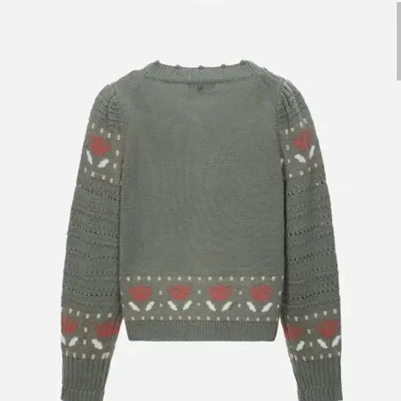 [BUNJANG] Thursday Island Floral Pattern Knit Cardigan / 써스데이아일랜드 Thursday Island 패턴 가디건 플라워 니트