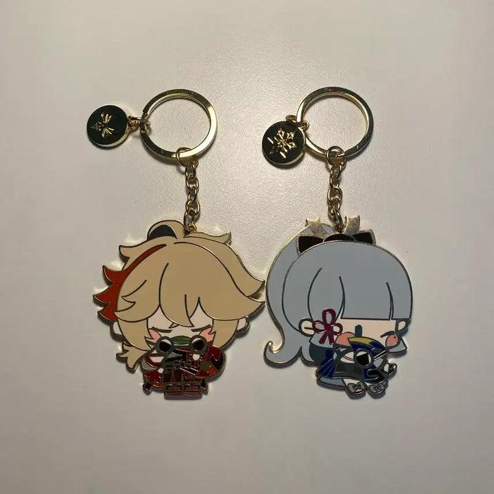 [BUNJANG] Genshin Impact Kazuha &amp; Ayaka Keyring Bundle Set / (원신) 카즈하&amp;아야카 키링(일괄)
