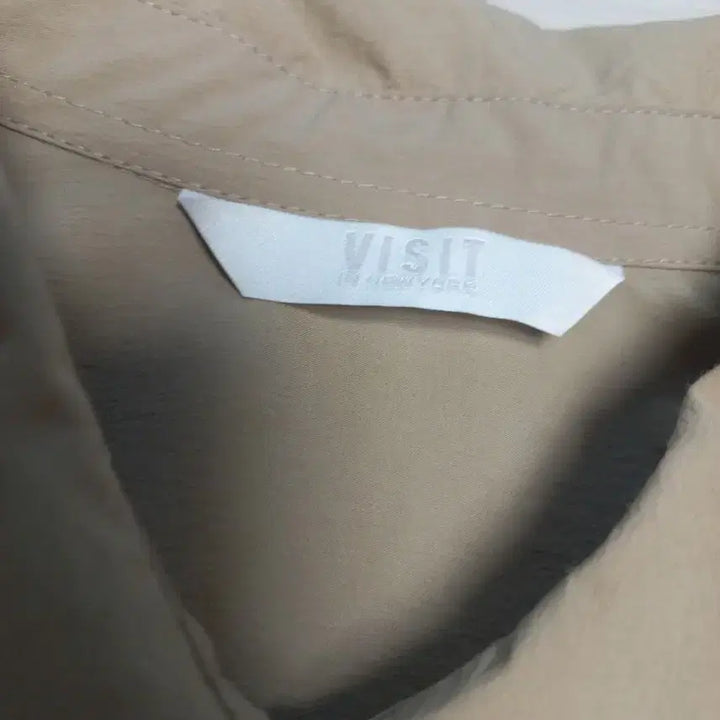 [BUNJANG] VISIT Beige Shirt Trench Coat 55 / VISIT 베이지 셔츠 트렌치코트 55