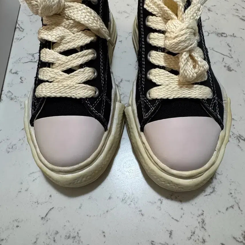 [BUNJANG] Mihara Yasuhiro Peterson OG Sole Overdyed Canvas Low-Top Sneakers Black 40 / 미하라 야스히로 피터슨 OG 솔 오버다이드  40