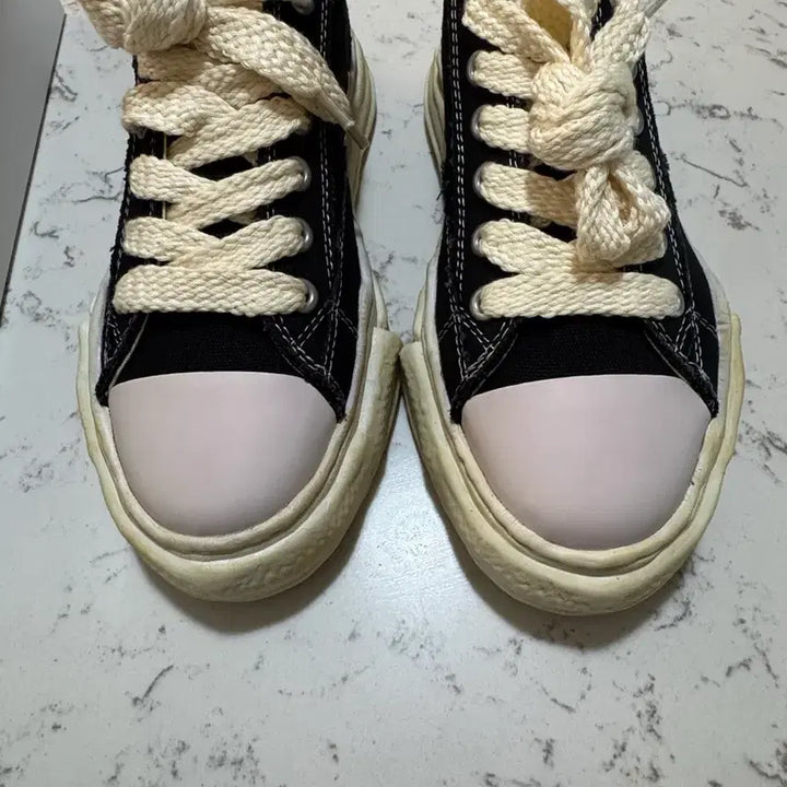 [BUNJANG] Mihara Yasuhiro Peterson OG Sole Overdyed Canvas Low-Top Sneakers Black 40 / 미하라 야스히로 피터슨 OG 솔 오버다이드  40