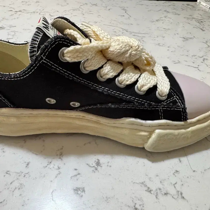 [BUNJANG] Mihara Yasuhiro Peterson OG Sole Overdyed Canvas Low-Top Sneakers Black 40 / 미하라 야스히로 피터슨 OG 솔 오버다이드  40