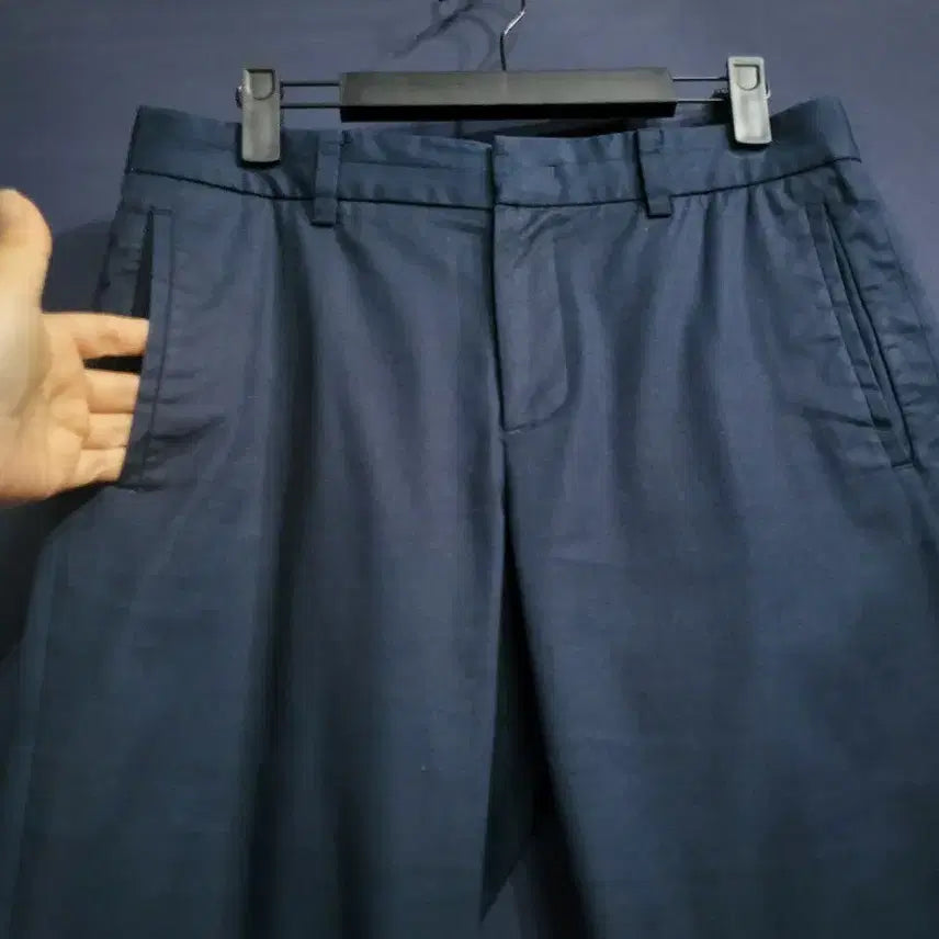 [BUNJANG] System Navy Cotton Pants / 시스템 팬츠