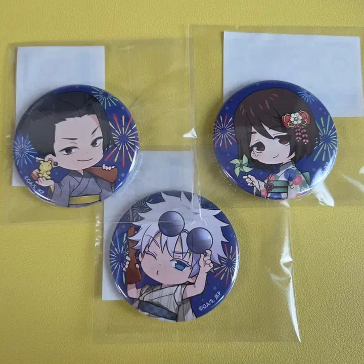 [BUNJANG] Marukuji Shoko Geto Gojo Can Badge Set / 마루쿠지 쇼코 게토 고죠 캔뱃지 세트