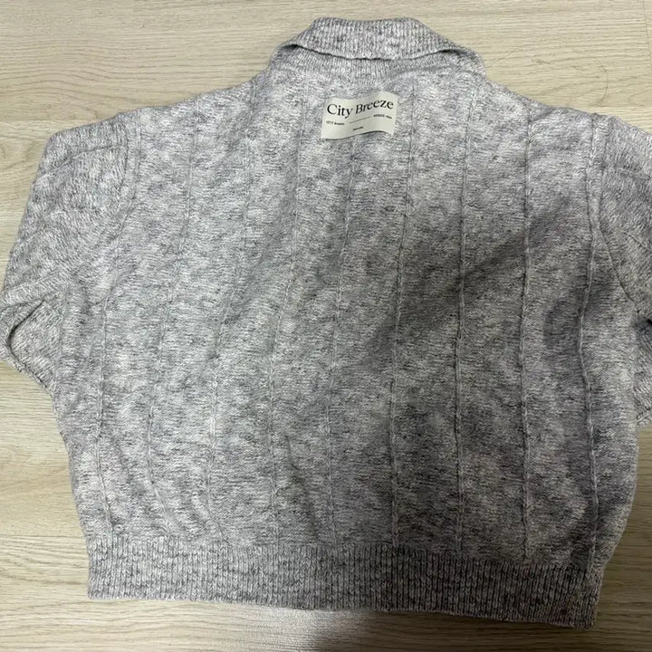 [BUNJANG] City Breeze Knit Cardigan Gray Purple / City Breeze 시티브리즈 니트 가디건 그레이 퍼플