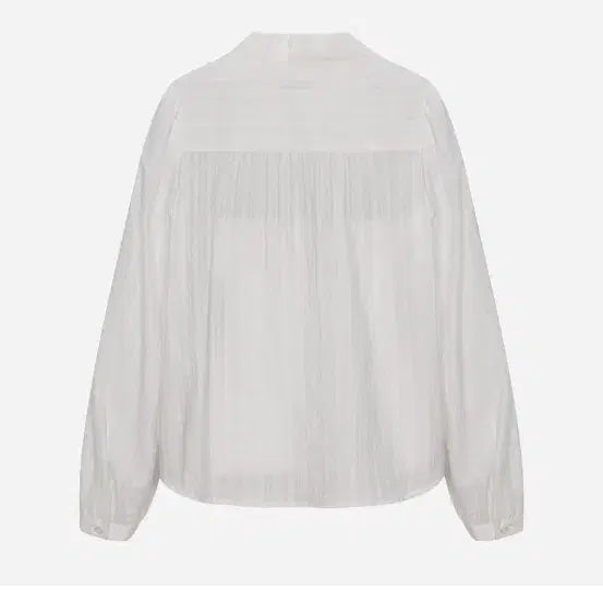 [BUNJANG] Thursday Island Mixed Material Lace Blouse / 써스데이아일랜드 믹스 소재 셔츠형 블라우스