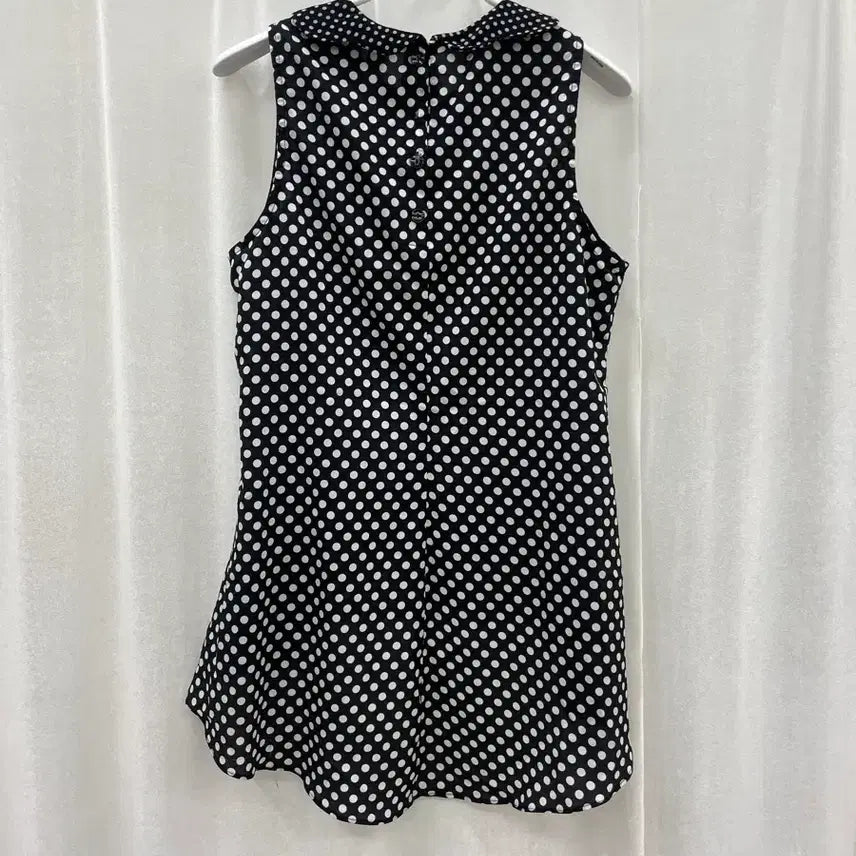 [BUNJANG] Forever 21 Black Polka Dot Sleeveless Blouse / Forever 21 블랙 땡땡이 민소매 블라우스