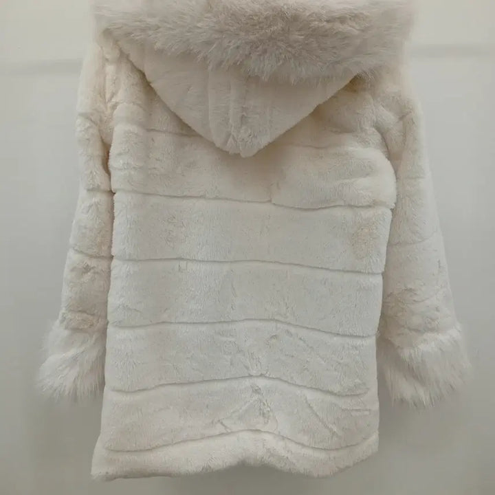 [BUNJANG] Generic Faux Fur Hooded Winter Coat / 260311-01 페이크퍼 후드 코트 여성 겨울코트