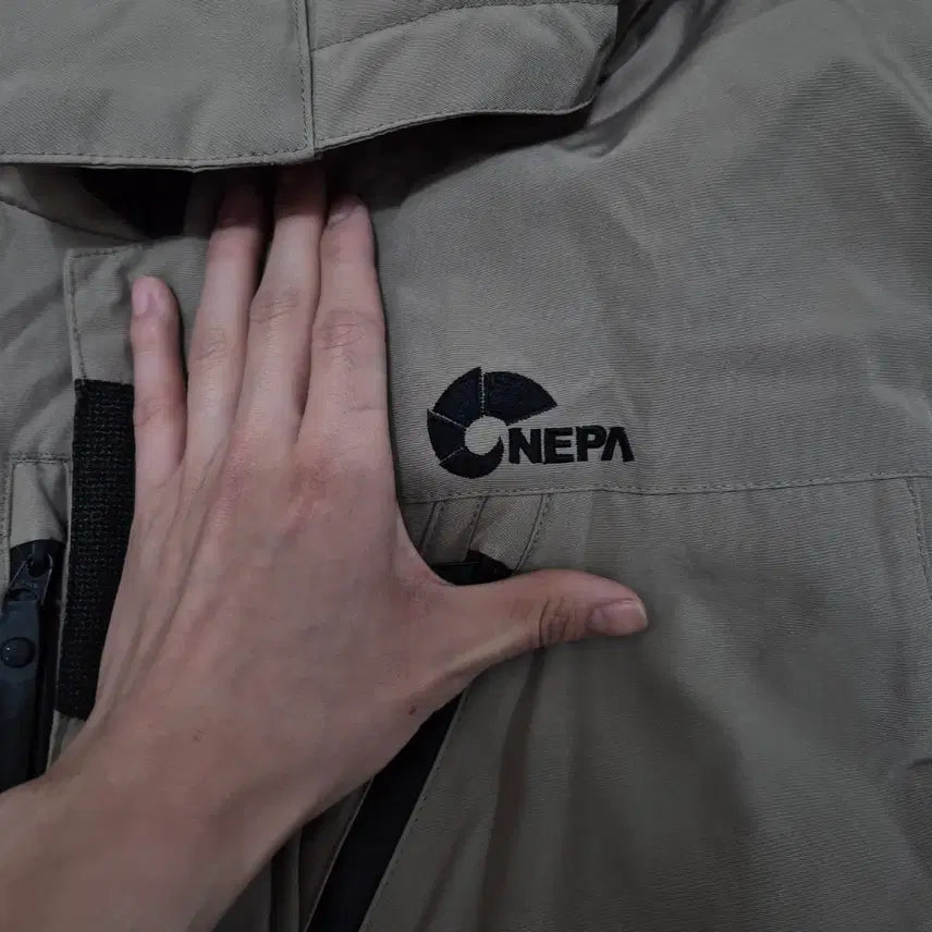 [BUNJANG] Nepa Goose Down Hooded Padded Jumper XL / 네파 사이드와펜 구스다운 후드 패딩 점퍼 XL(105)