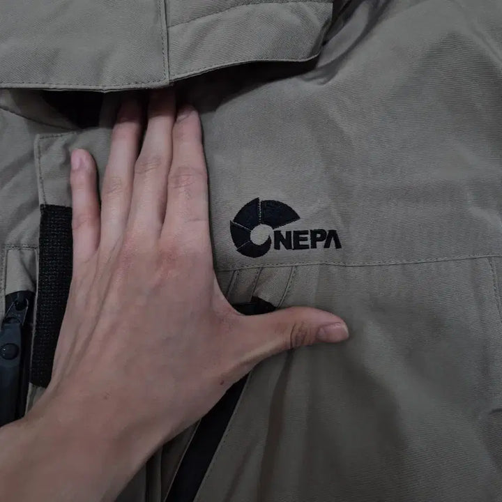 [BUNJANG] Nepa Goose Down Hooded Padded Jumper XL / 네파 사이드와펜 구스다운 후드 패딩 점퍼 XL(105)