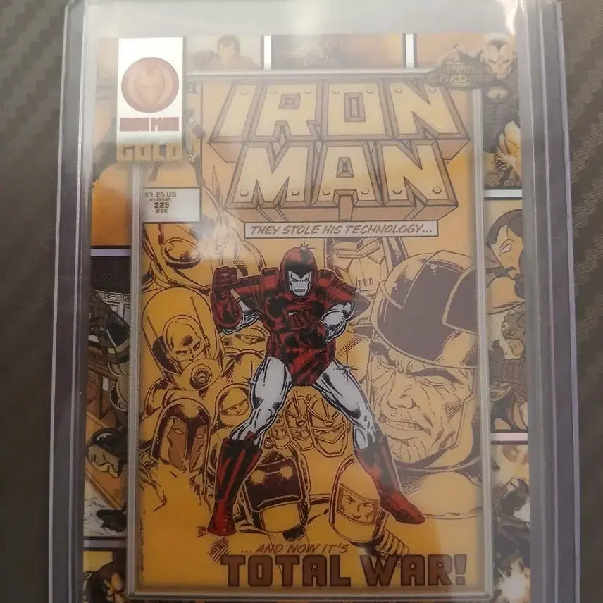 [BUNJANG] Topps Chrome Iron Man Comics Card / topps chrome 아이언맨 골드 코믹스 카드
