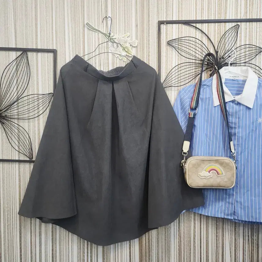 [BUNJANG] Corduroy Dark Gray Long Bending Skirt / 코듀로이 다크그레이 롱 밴딩 스커트 free