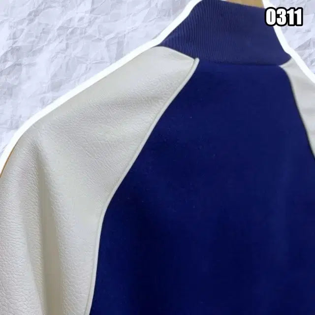 [BUNJANG] Adidas SST Bomber Jacket Dark Blue White / S 아디다스 SST 봄버 자켓 다크 블루 화이트