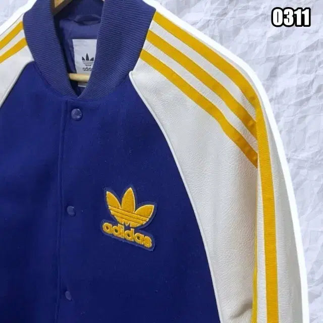 [BUNJANG] Adidas SST Bomber Jacket Dark Blue White / S 아디다스 SST 봄버 자켓 다크 블루 화이트
