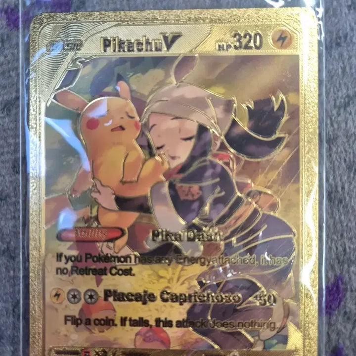 [BUNJANG] Pokemon Pikachu V Gold Foil Card / 포켓몬카드