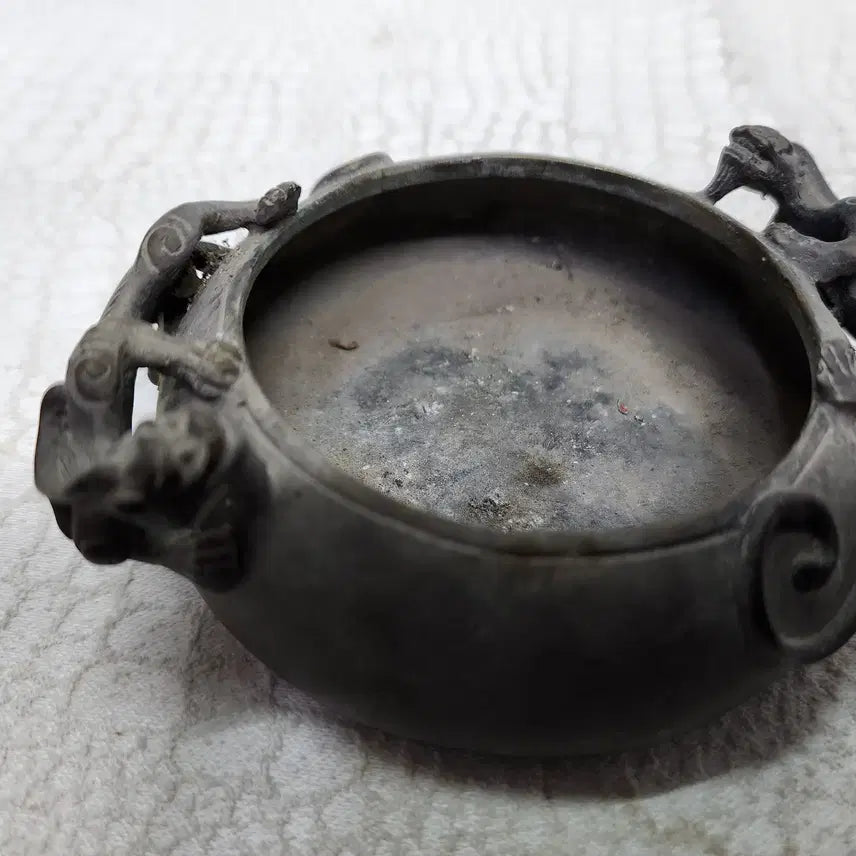 [BUNJANG] Bronze Dragon Engraved Brush Washer / 동필세 동브론즈 용조각 필세 서예도구 붓글씨 물통