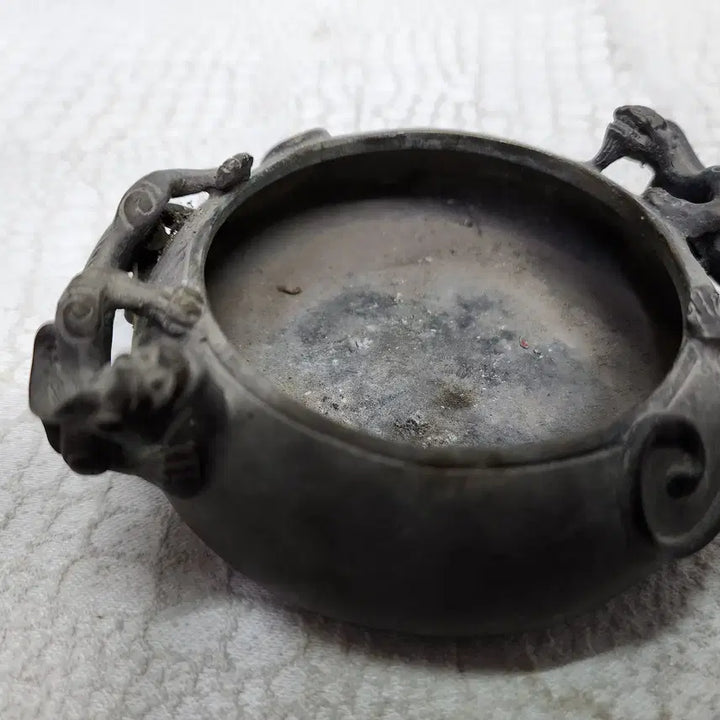[BUNJANG] Bronze Dragon Engraved Brush Washer / 동필세 동브론즈 용조각 필세 서예도구 붓글씨 물통