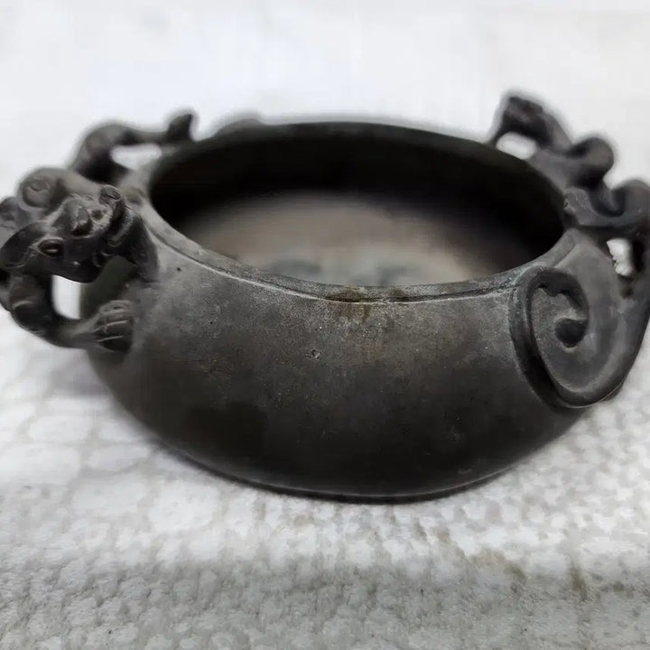[BUNJANG] Bronze Dragon Engraved Brush Washer / 동필세 동브론즈 용조각 필세 서예도구 붓글씨 물통