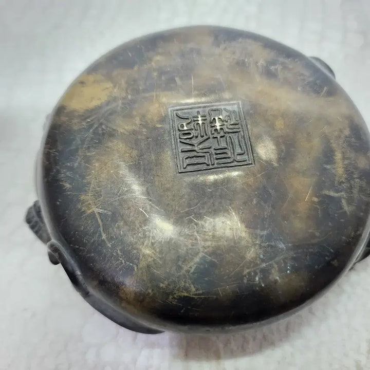 [BUNJANG] Bronze Dragon Engraved Brush Washer / 동필세 동브론즈 용조각 필세 서예도구 붓글씨 물통
