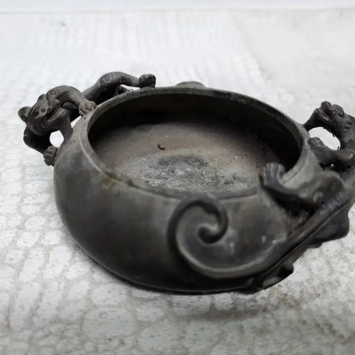 [BUNJANG] Bronze Dragon Engraved Brush Washer / 동필세 동브론즈 용조각 필세 서예도구 붓글씨 물통