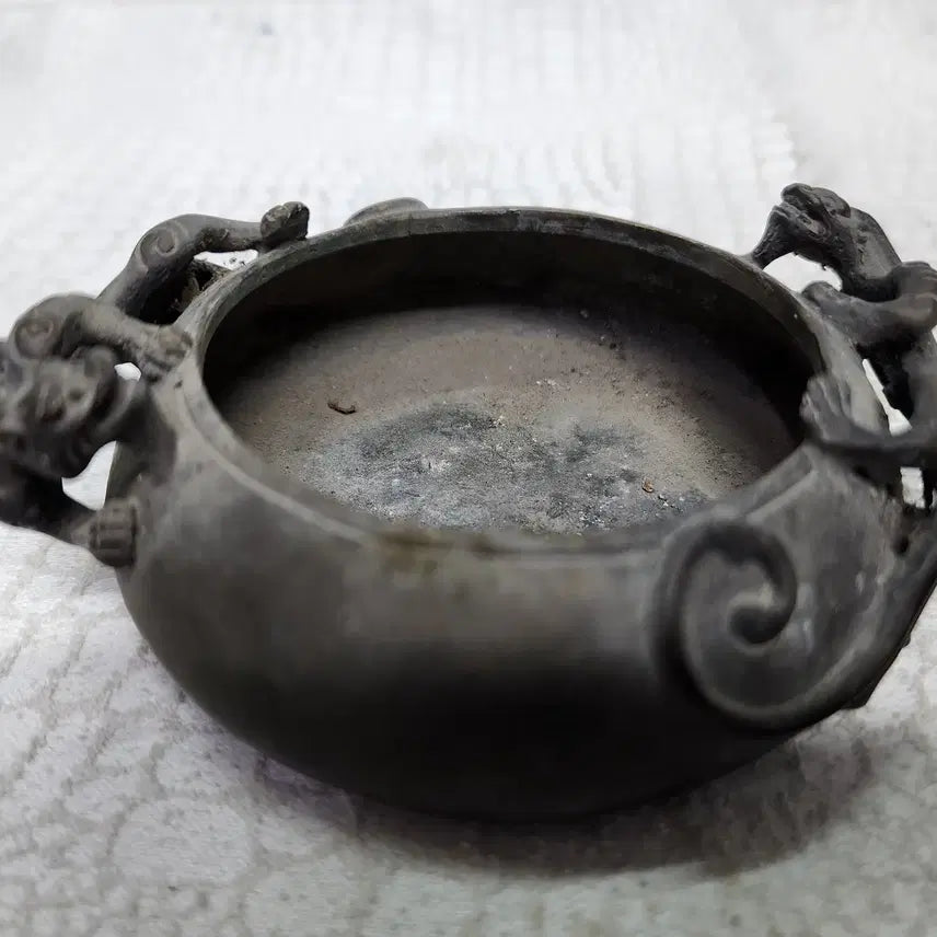 [BUNJANG] Bronze Dragon Engraved Brush Washer / 동필세 동브론즈 용조각 필세 서예도구 붓글씨 물통