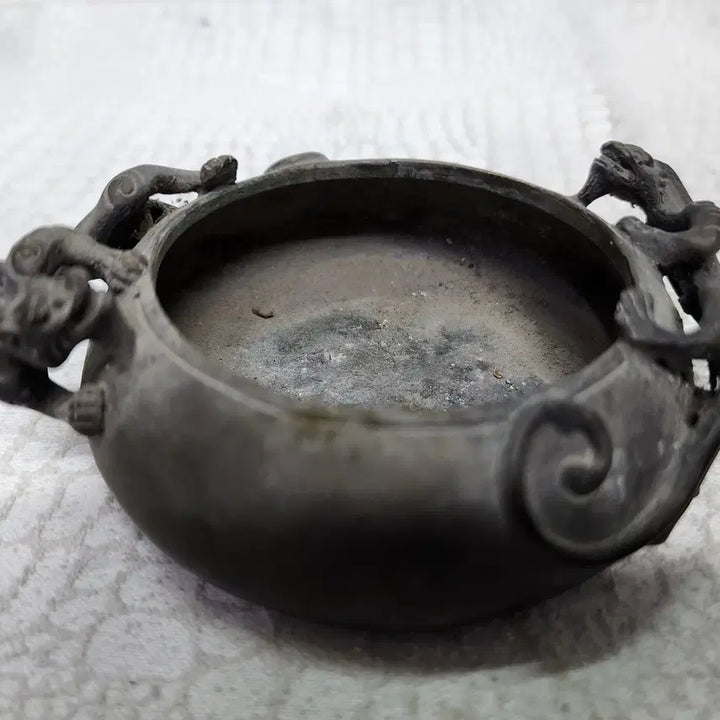 [BUNJANG] Bronze Dragon Engraved Brush Washer / 동필세 동브론즈 용조각 필세 서예도구 붓글씨 물통